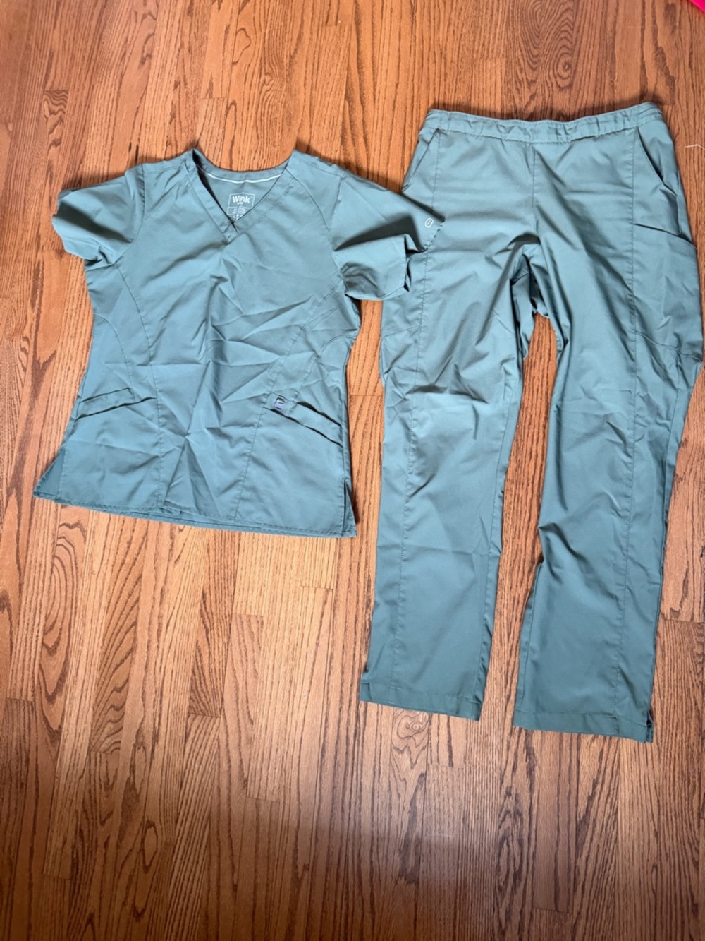 WonderWink Women's Scrub Top in Sage Green